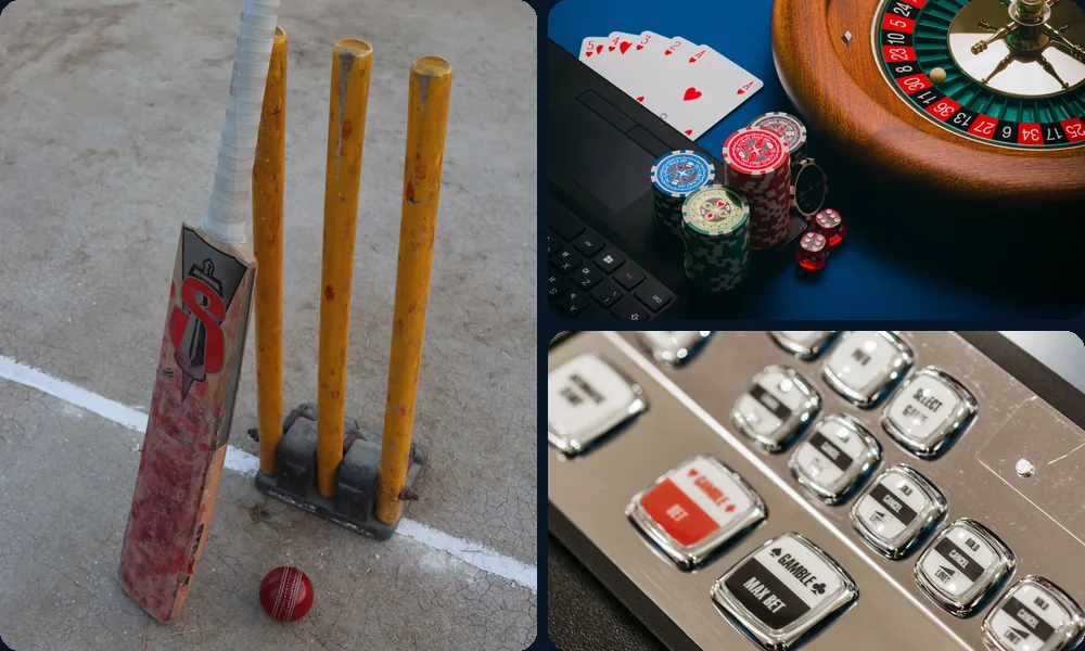 Cricket casino table and slot machine categories covered by the bet22 games guide