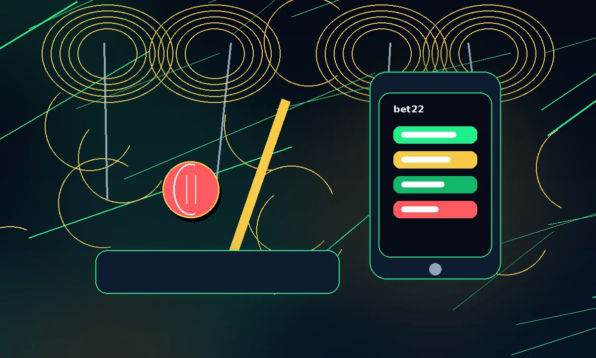 bet22 cricket betting visual for India sports users
