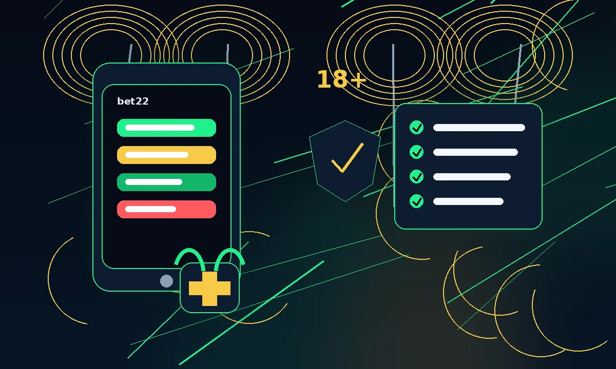 bet22 register signup age check and account safety visual for India users